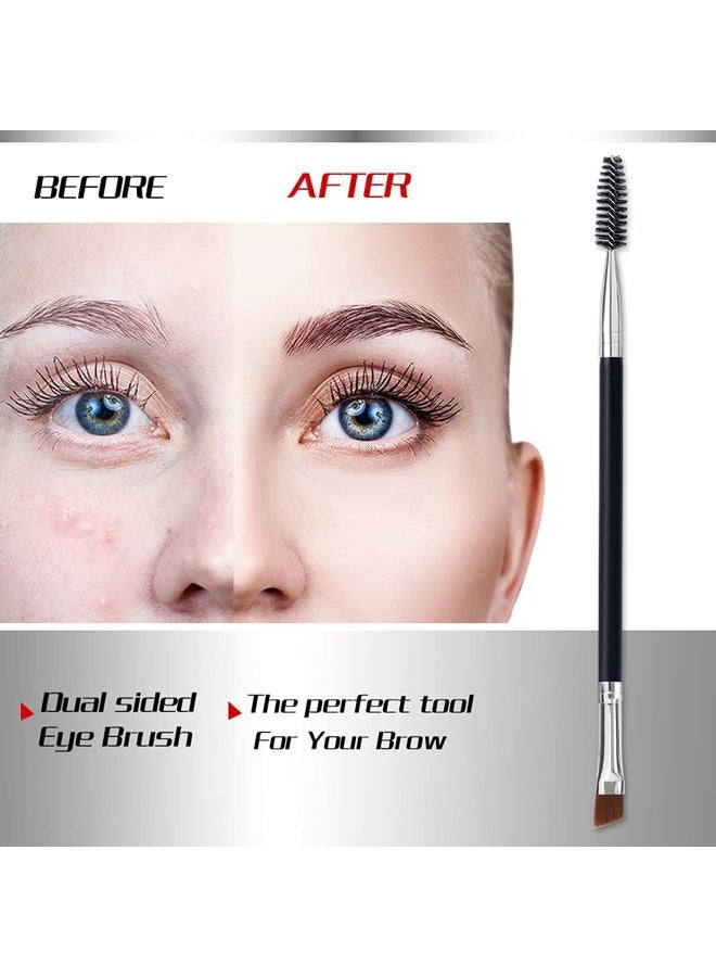 Raiotu Duo Eye brow Brush, Angled Eyebrow Brush and Spoolie Brush, Eyelash Comb Eyebrow Brush Tool (1 Pcs) - Image 4