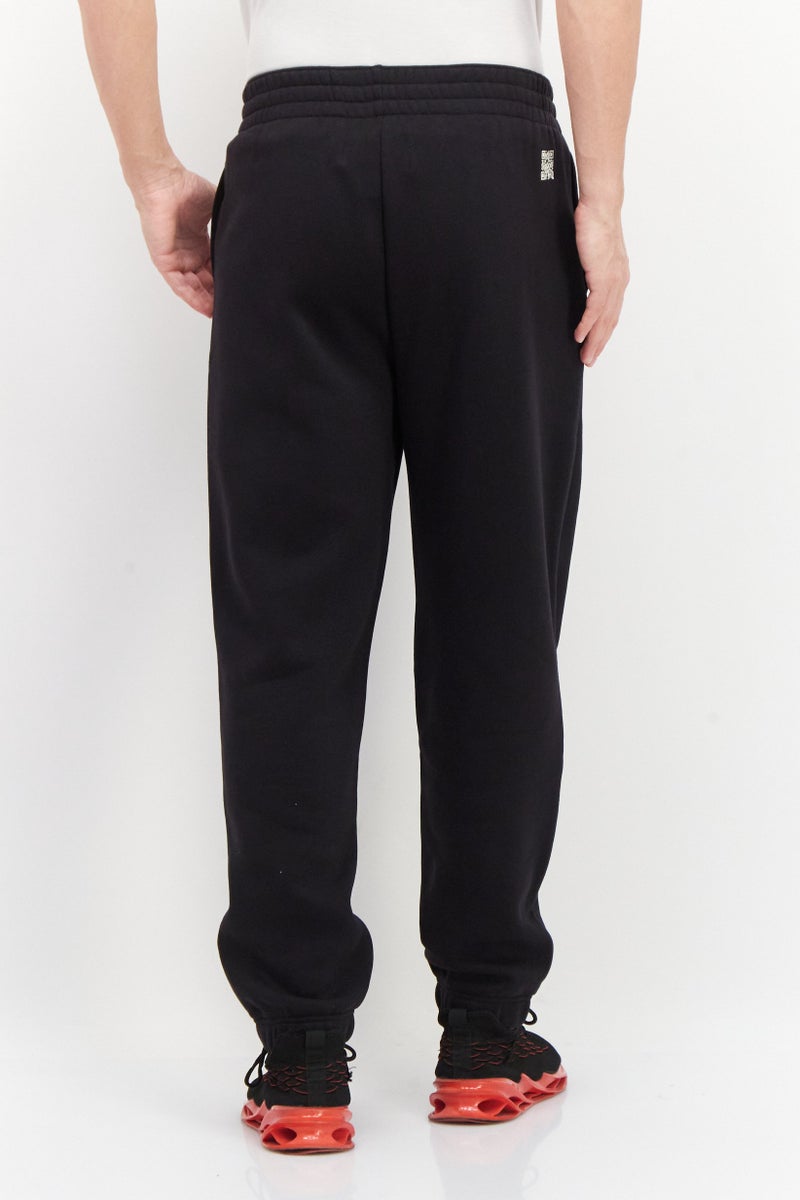 Champion سروال تدريب رياضي للرجال بتصميم مخصص بشعار العلامة التجارية، أسود - Image 4