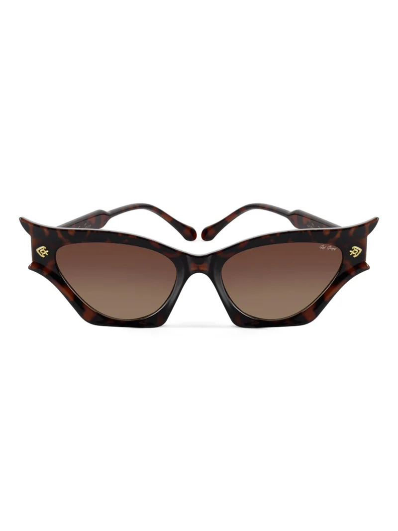 ووجلز Red Pappy Flauxis Brown Cateye Sunglasses