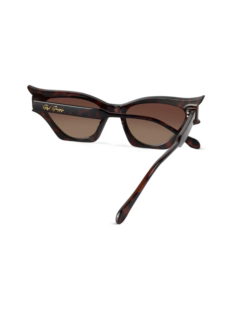 ووجلز Red Pappy Flauxis Brown Cateye Sunglasses