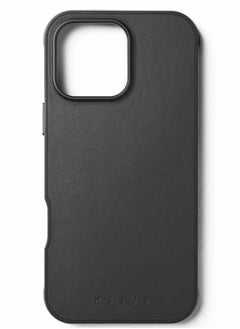 Mujjo Mujjo Shield Case for iPhone 16 Pro Max -Enhanced Impact Protection, Superior Durability, Premium European Leather, MagSafe-Compatible, Sustainable Design, Elegant -Black Color  - Image 4