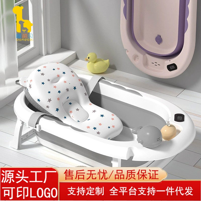 Baby Bathtub Large Bathtub Sitting And Lying Kids Home Baby Foldableable Toddler Newborn Kidsren'S Supplies - Image 2