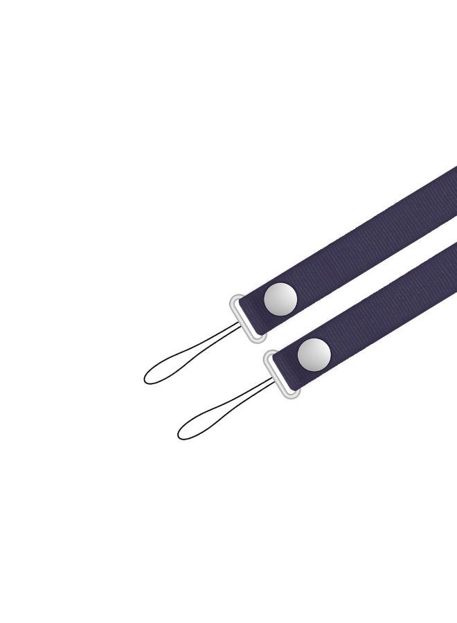 حامل هاتف للرقبة والمعصم 2 في 1 حبل تعليقة متعدد الوظائف قابل للتعديل ومتين متوافق مع جميع أنواع الهواتف الذكية - ازرق غامق - Image 3