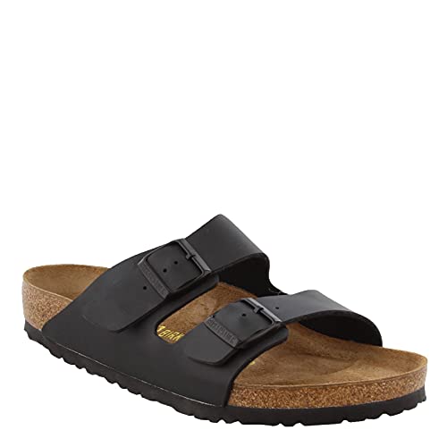 BIRKENSTOCK صندل بيركنستوك يونيكس أريزونا، أسود بيركو-فلور، 38 م EU - Image 1