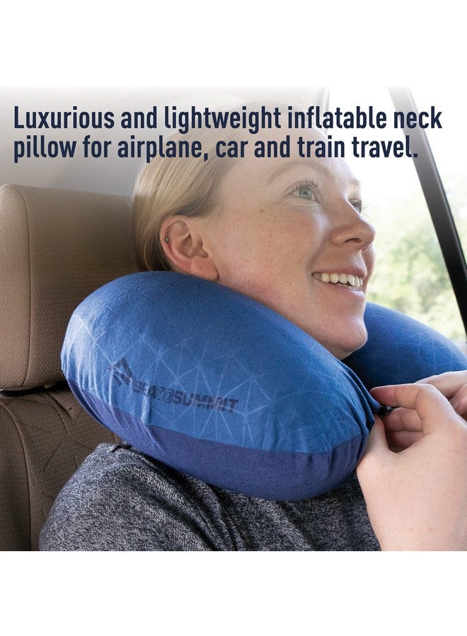 SEA TO SUMMIT Sea to Summit Aeros Premium Traveller Inflatable Neck Pillow, Navy Blue  - Image 4
