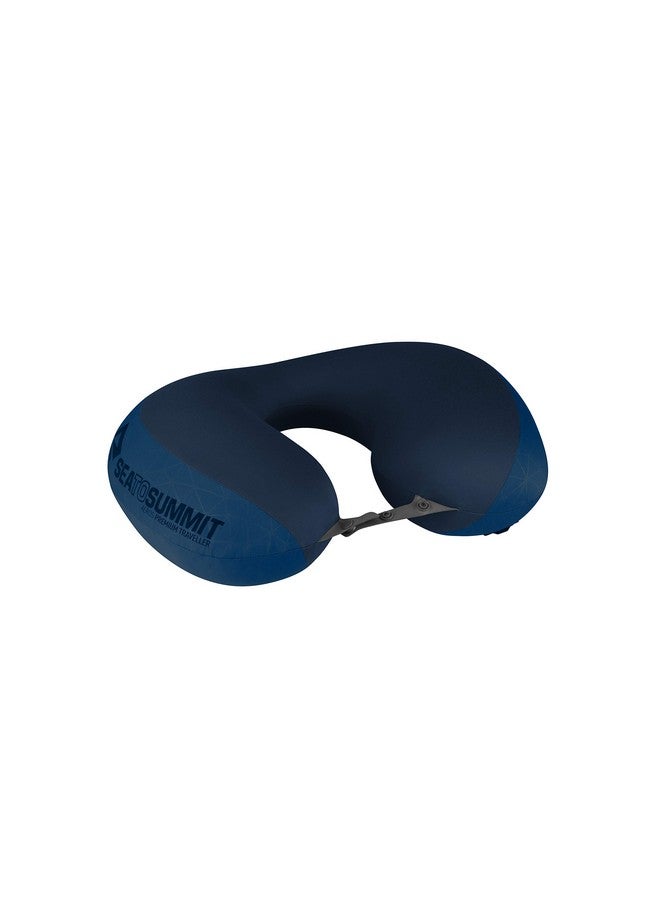 SEA TO SUMMIT Sea to Summit Aeros Premium Traveller Inflatable Neck Pillow, Navy Blue  - Image 1
