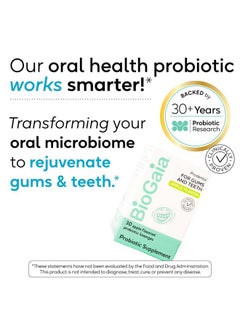 BioGaia Oral Health Probiotic Lozenges | Promotes Healthy Gums & Teeth | Defends Against Common Dental Problems | Transforms Your Oral Microbiome | Allergen, Dairy, Soy & Gluten Free | Apple Flavor  - Image 4