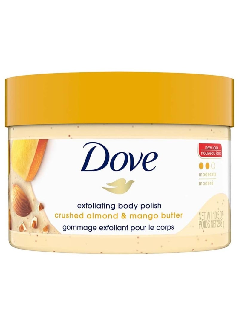 دوف مقشر تلميع للجسم بزبدة المانجو واللوز المجروش - 298 جم - Image 1