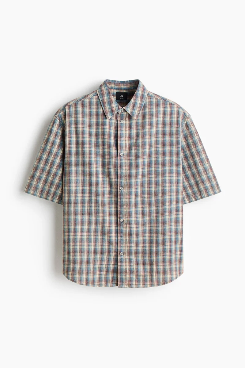 H&M  Regular Fit short-sleeved shirt for Men | Best Price UAE