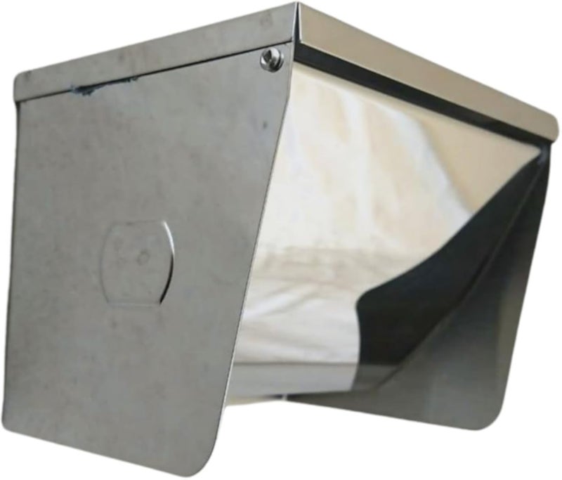 Toilet Paper Roll Holder with Lid (Silver)