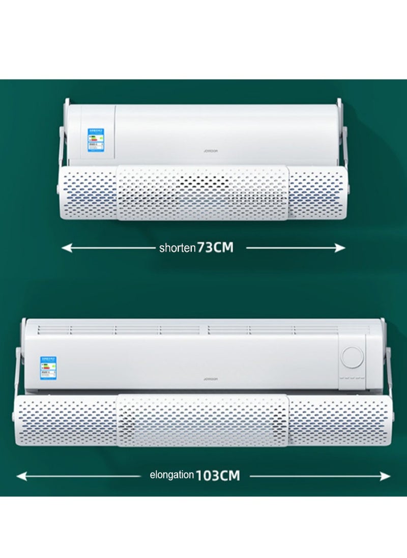 Arabest - Free Installation of Air-conditioning Windshield Universal Wall-mounted Windshield to Block Cold Air and Prevent Direct Blowing - Image 1