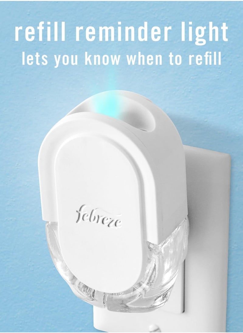febreze - Febreze Plug in Air Fresheners for Home, Air Freshener Plug in, Wall Diffuser, Ocean Scent, Odor Fighter for Strong Odors, 1 Warmer + 2 Oil Refills - Image 1
