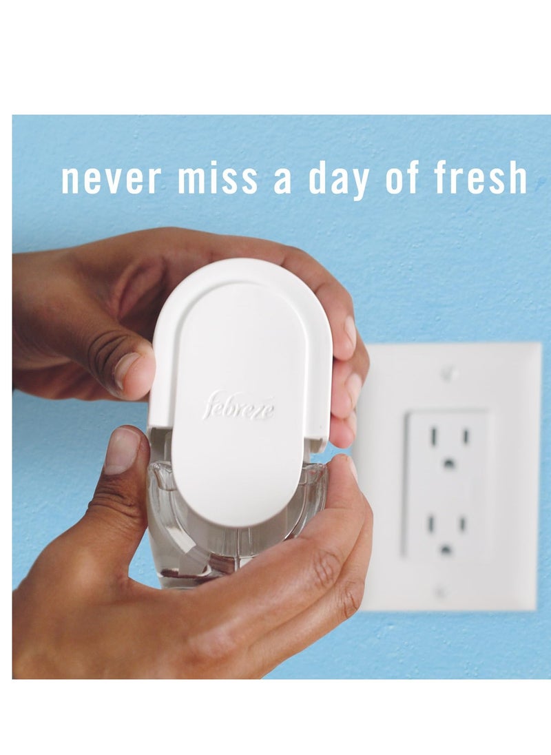 febreze - Febreze Plug in Air Fresheners for Home, Air Freshener Plug in, Wall Diffuser, Ocean Scent, Odor Fighter for Strong Odors, 1 Warmer + 2 Oil Refills - Image 1