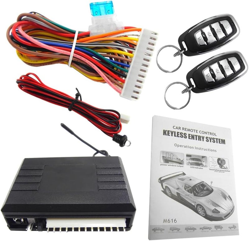 KACEPAR Vehicle Keyless Entry System Alarm System - Universal Car Remote Central Kit for 12V Cars - Image 1