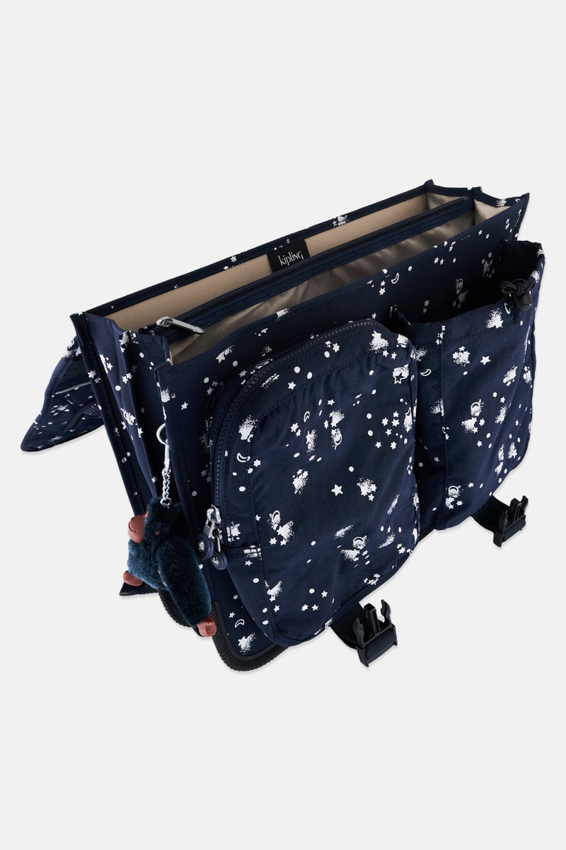 kipling Women Brand Logo Backpack 34 H x 41 L x 14 W cm, Blue  - Image 3