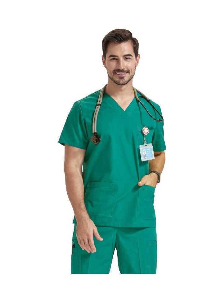 KUYING New V-neck Split Anti Wrinkle Split Medical Uniform  - Image 1