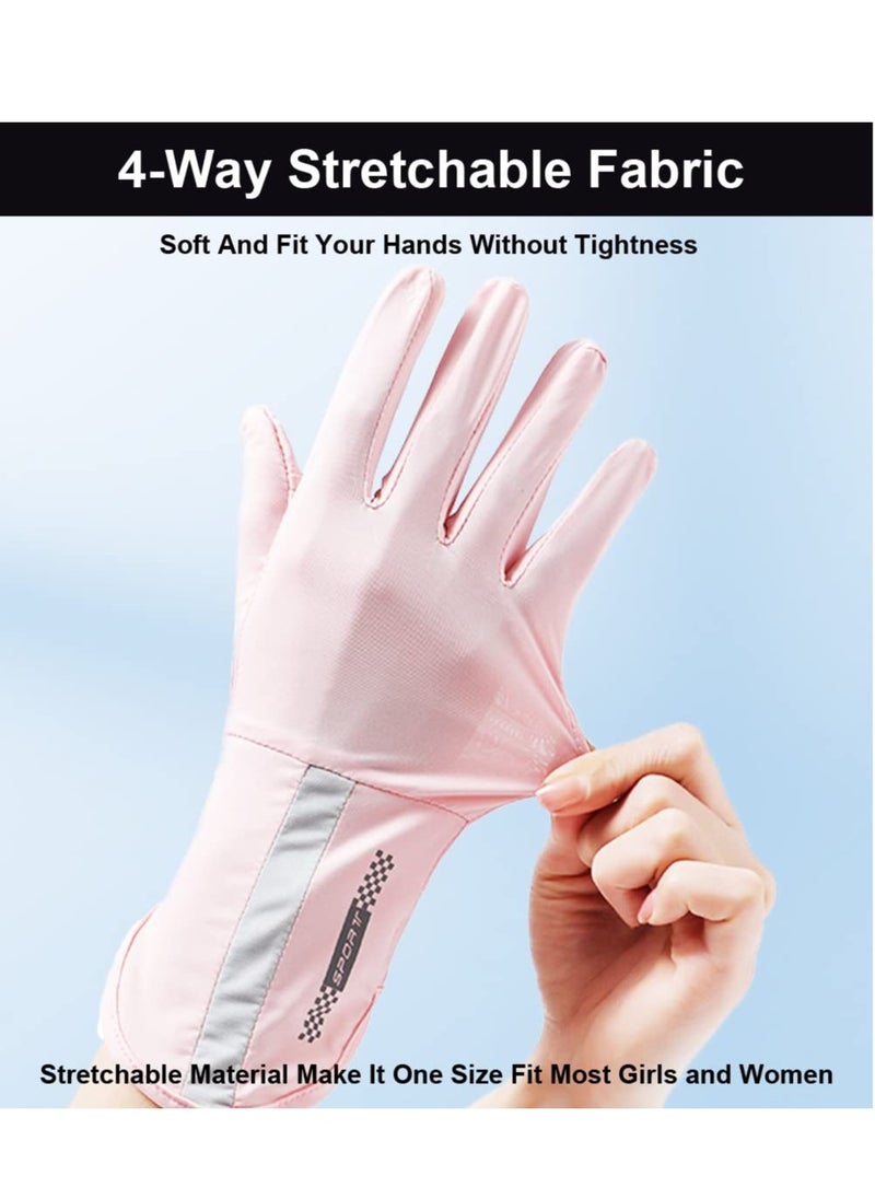 Generic UV Protection Gloves Driving Gloves Women, Full Finger UV Gloves Sun Gloves Sun Protection Gloves, Thin Gloves UV Light Gloves for Women  - Image 4