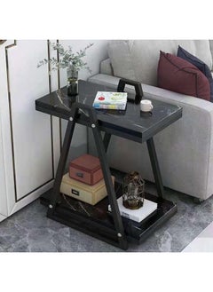 Generic Simple Modern Home Design Sofa Living Room Bedroom Bedside Furniture Cheap Small End Side Coffee Table Black  - Image 1