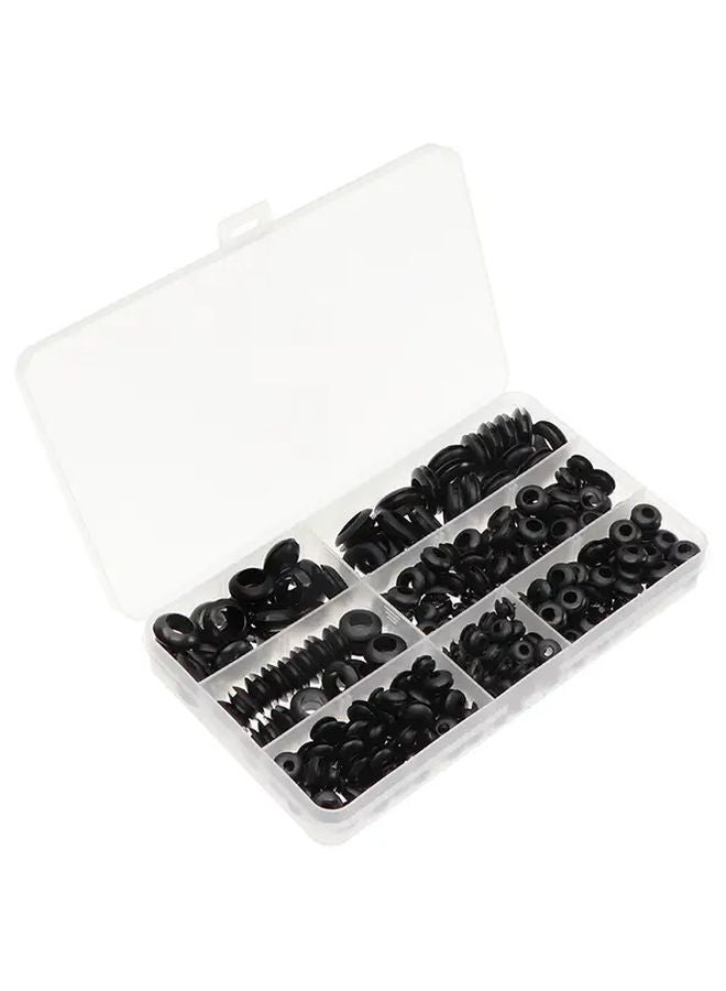 260pcs Rubber Grommet Blanking Hole Wiring Cable Gasket Seal Assortment Set For Hardware Tools - Image 1