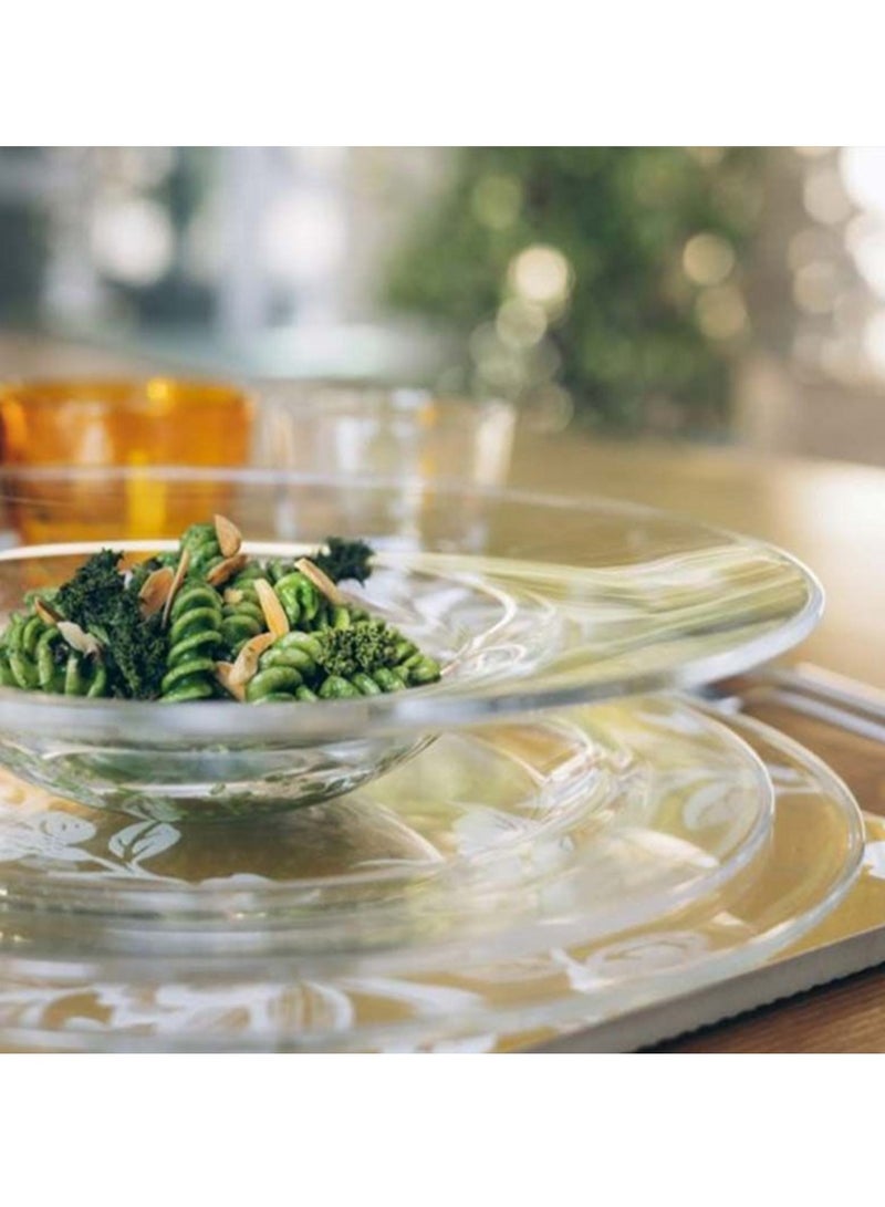 Vidivi Murano High Definition Glass Pasta Bowl Crystal Clear 30cm - Image 3