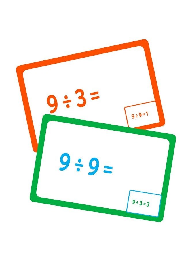 Bazic Products - Bazic Division Flash Cards Numbers Elementary Math Flashcards Game At School Problem Solving For Ages 8+ 3Rd Grade 4Th Grade (36/Pack) 1Pack - Image 1