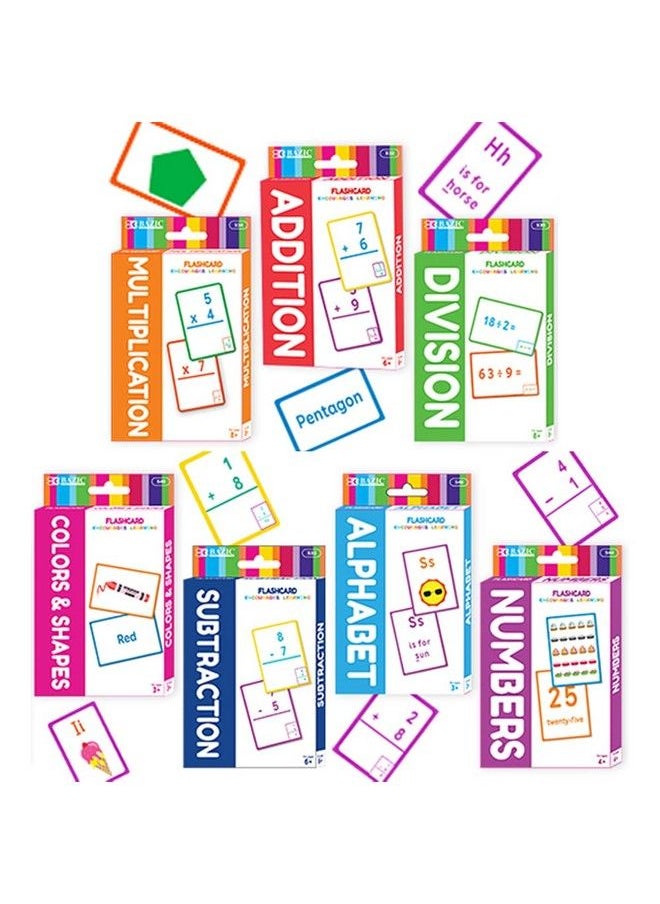Bazic Products Bazic Division Flash Cards Numbers Elementary Math Flashcards Game At School Problem Solving For Ages 8+ 3Rd Grade 4Th Grade (36/Pack) 1Pack  - Image 4