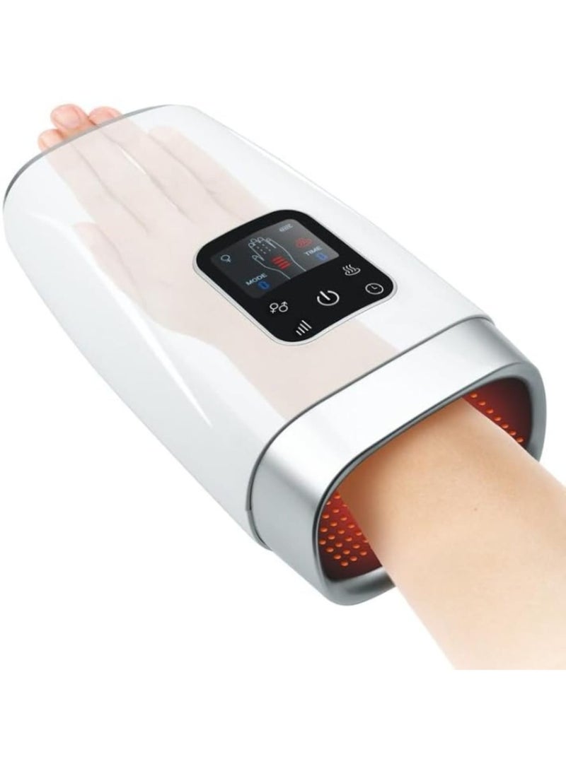 Hand Massager with Heat and Compression for Arthritis, Carpal Tunnel Pain Relief, Relieves Hand Muscles, Finger Numbness, Wrist Pain, Cordless Hand Massage Device, Ideal Gift for Women and Men - Image 1