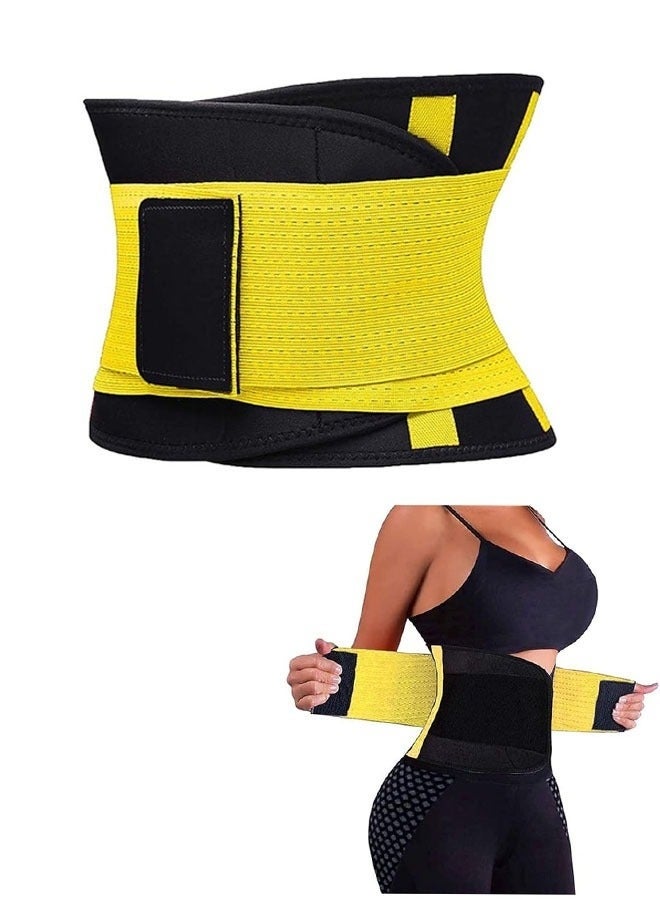 Bukela Sport Girdle Belt, Waist Trainer Belt for Women, Slimming Sauna Waist Trimmer Belly Band Sweat Sports Girdle Belt, Exercise Belt with Adjustable Straps, Slimming Body Shaper Belt (L) - Image 1