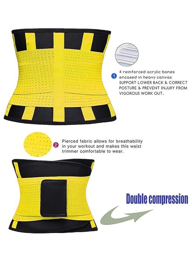 Bukela Sport Girdle Belt, Waist Trainer Belt for Women, Slimming Sauna Waist Trimmer Belly Band Sweat Sports Girdle Belt, Exercise Belt with Adjustable Straps, Slimming Body Shaper Belt (L) - Image 5