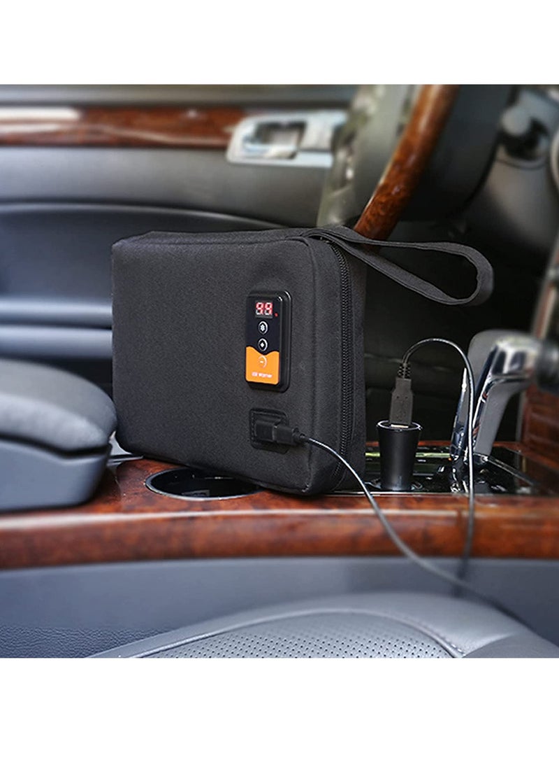 SYOSI - Car Wipes Heater Warmer with Digital Display Screen Portable USB Baby Thermostat Heating Bag Temperature Adjustable Up to 80Pcs Capacity for Home Travel Camping - Image 1