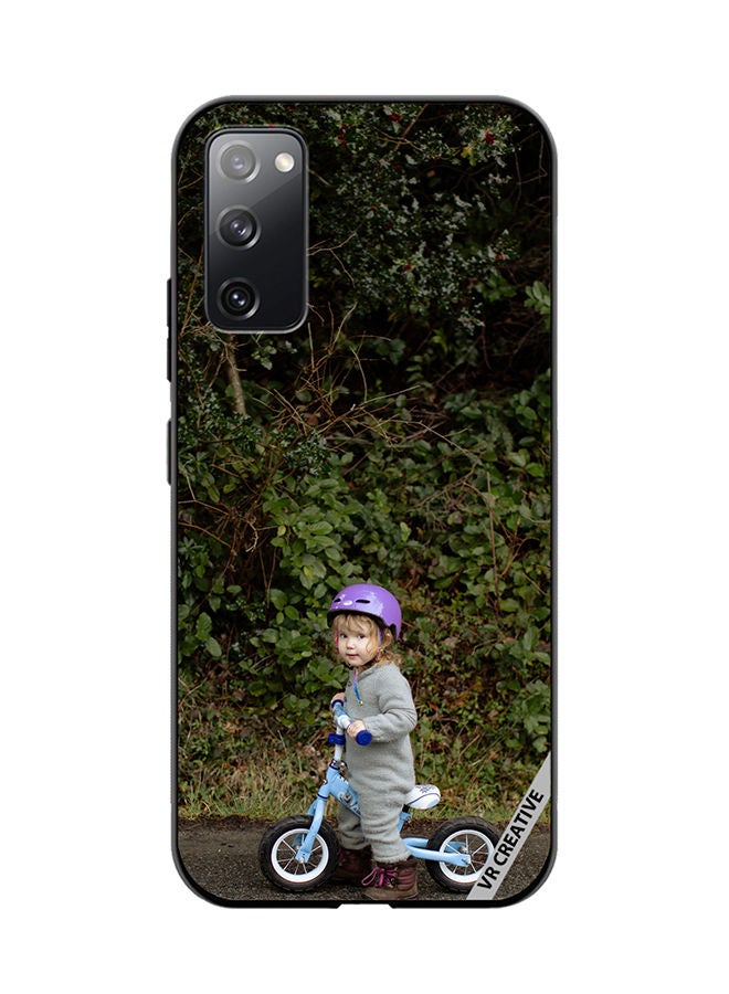 VR CREATIVE Protective Case Cover For Samsung Galaxy S20 FE 5G Bicycle Baby Design Multicolour - Image 1