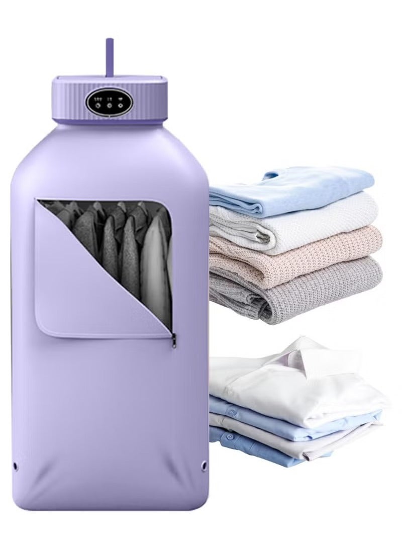 Portable Laundry Dryer, Multifunctional Electric Dryer Machine, Mini Clothes Dryer with Dryer Bag, 2 Gear Adjustable Small Dryer Machine, Foldable Compact Dryer for Delicate Garmnts - Image 1