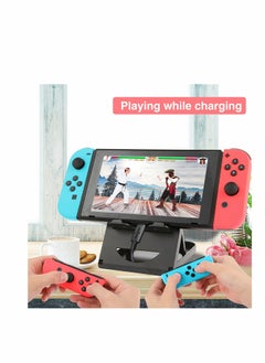 SYOSI Fit for Nintendo Switch Stand/ for Switch LITE Stand Foldable Adjustable and Portable table play stand for N-switch console playing and charging Compatible with for ipad/ for Mini/ for iPad Pro Air  - Image 2