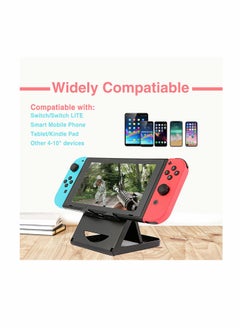 SYOSI Fit for Nintendo Switch Stand/ for Switch LITE Stand Foldable Adjustable and Portable table play stand for N-switch console playing and charging Compatible with for ipad/ for Mini/ for iPad Pro Air  - Image 3