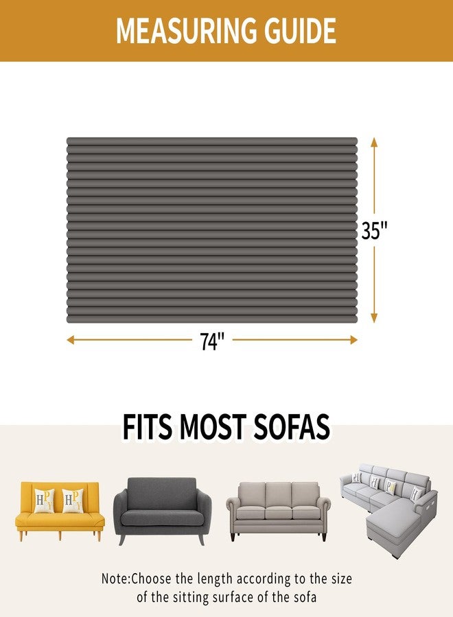 DEEPDREAM Deep Dream Waterproof Couch Cover for Dogs, Fuzzy Sofa Covers for Pet, Non-Slip Couch Covers for 3 Cushion Couch Sofa Pet Friendly (Grey, 35" x 74") - Image 5