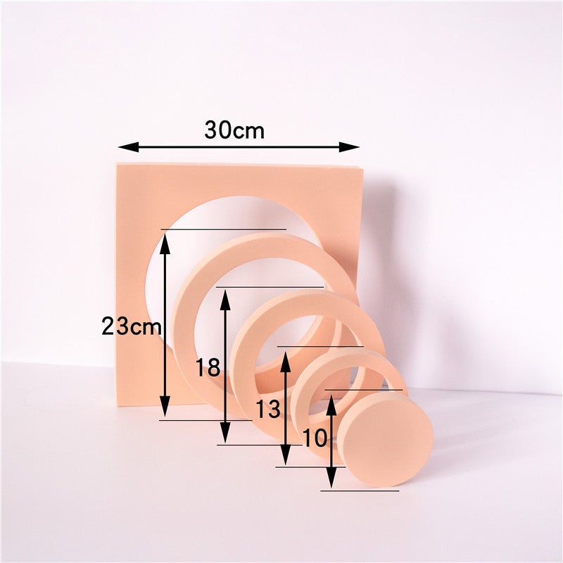 Cube Po Props Trapezoidal Cut Out Geometric Pography Ornaments Po Background Ins Simple Pography Pose - Image 1