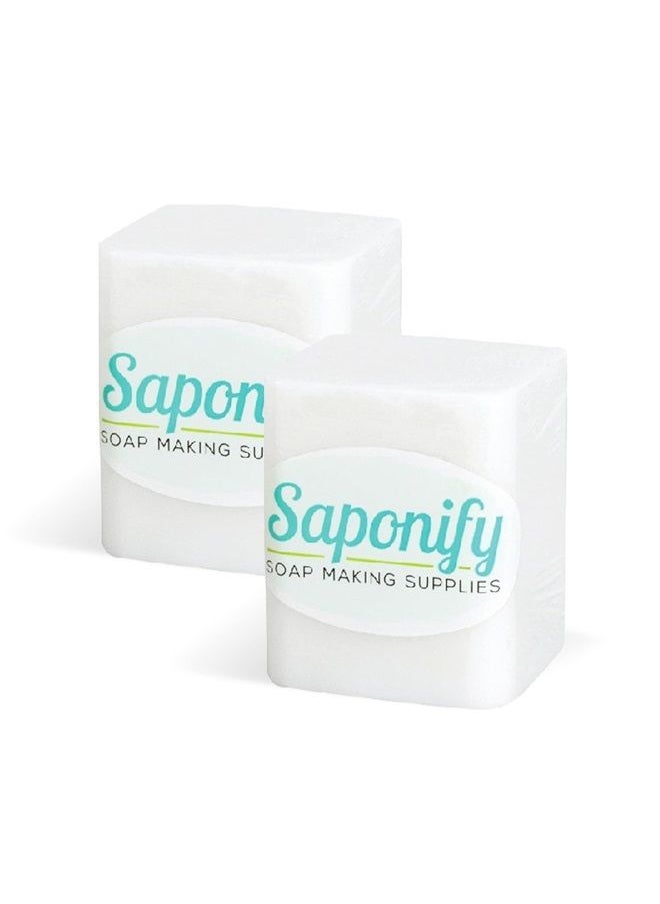 Saponify Soap Making Supplies Saponify - 2Lb White Soap Base, Pure White Base, Easy to Use Glycerin Soap Base for DIY Soap Making 