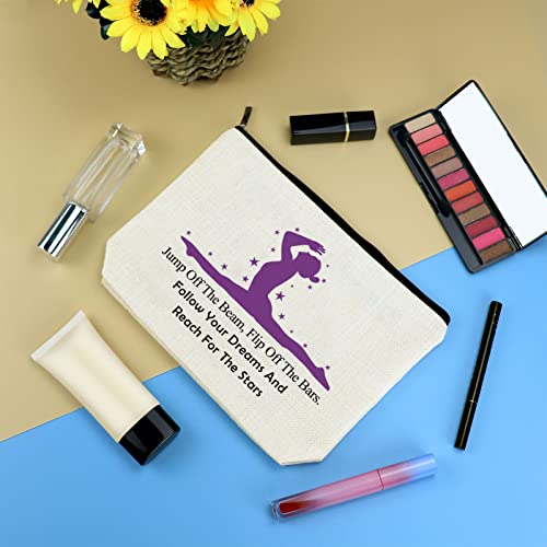Mikela Gymnastics Lover Makeup Bag - Inspirational Gift for Women, Girls, Gymnasts, and Coaches - Cosmetic Pouch for Graduation, Birthday - Image 3