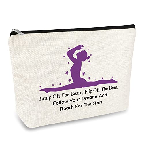 Mikela Gymnastics Lover Makeup Bag - Inspirational Gift for Women, Girls, Gymnasts, and Coaches - Cosmetic Pouch for Graduation, Birthday - Image 1