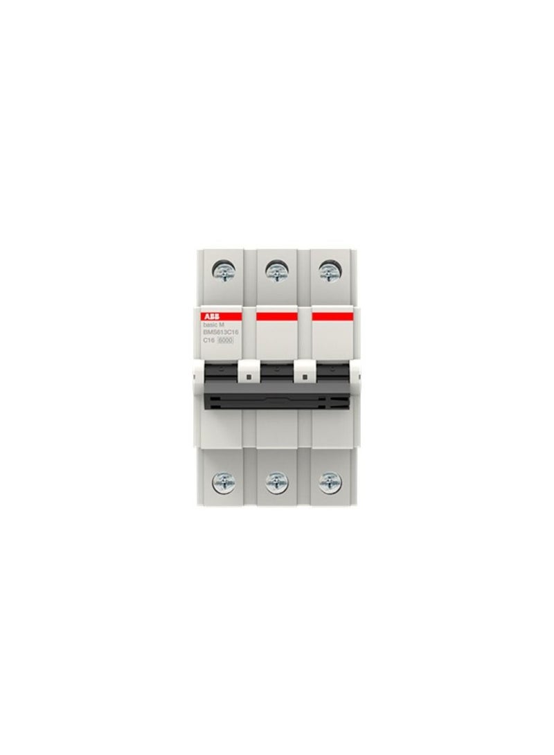 ABB ABB 16A 3 Pole Miniature Circuit Breaker 6KA TYPE C BMS623C16 2CDS653062R0164 (new BMS613C16 2CDS653061R0164) 