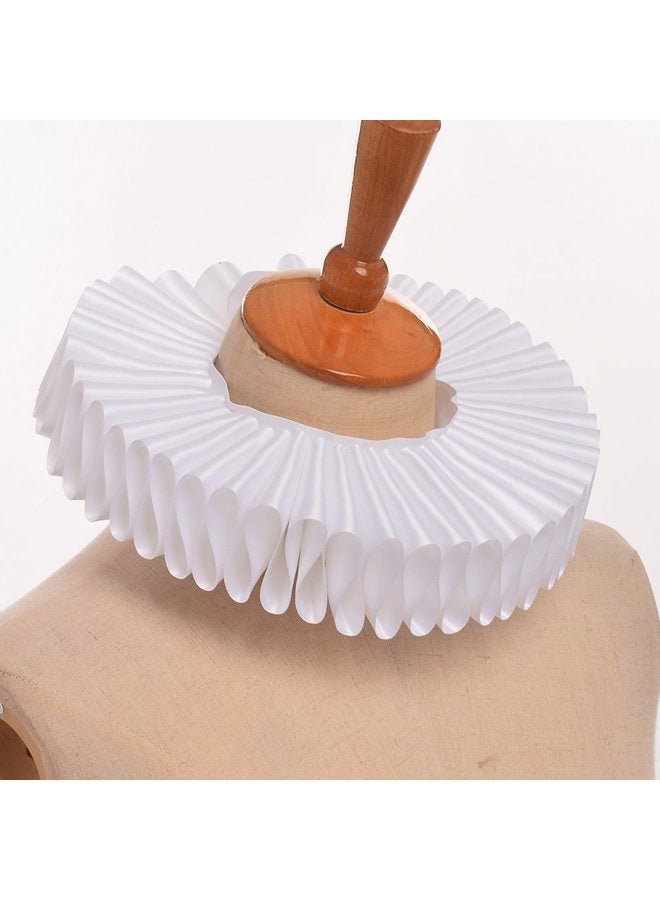 GRACEART Renaissance Elizabethan Ruffle Neck Collar white - Image 3