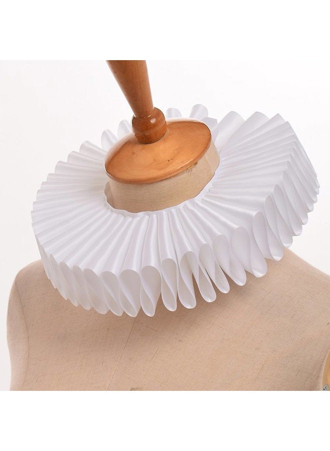 GRACEART Renaissance Elizabethan Ruffle Neck Collar white - Image 4