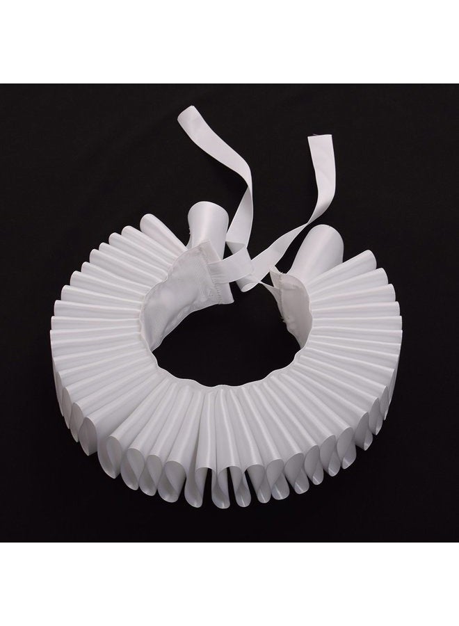 GRACEART Renaissance Elizabethan Ruffle Neck Collar white - Image 5