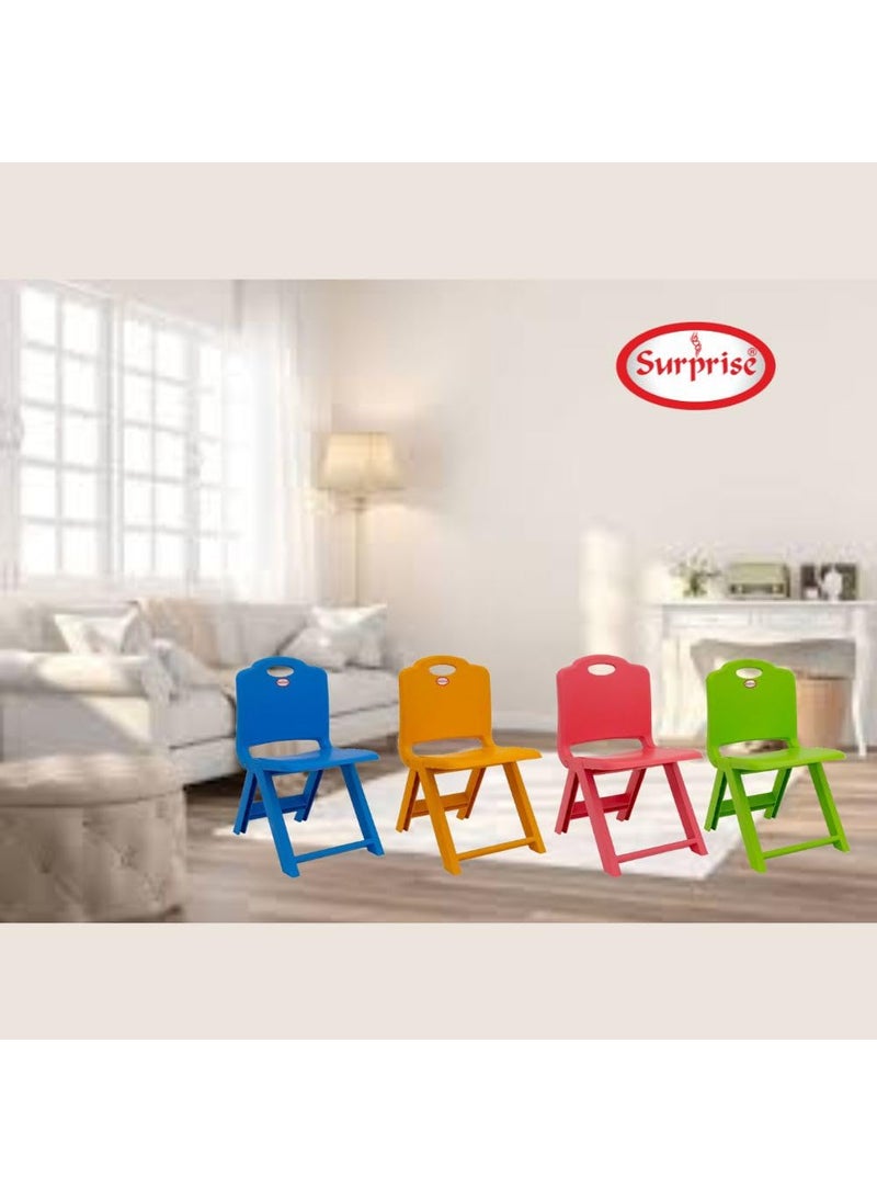 SURPRISE Surprise Kids Foldable Chair for Boys Girls SpaceSaving Portable Kids Study Chair Small Children Folding Chair for Playrooms Schools Daycares and Home Mango Yellow  - Image 4