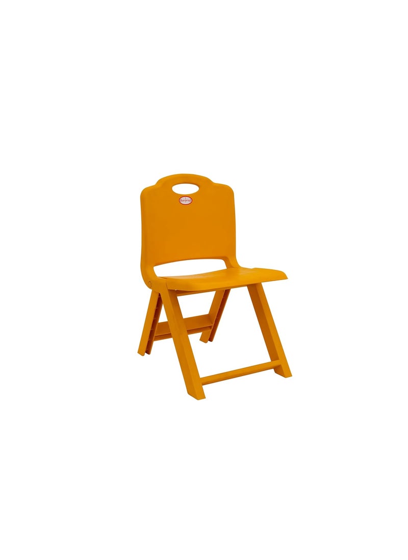 SURPRISE Surprise Kids Foldable Chair for Boys Girls SpaceSaving Portable Kids Study Chair Small Children Folding Chair for Playrooms Schools Daycares and Home Mango Yellow  - Image 1