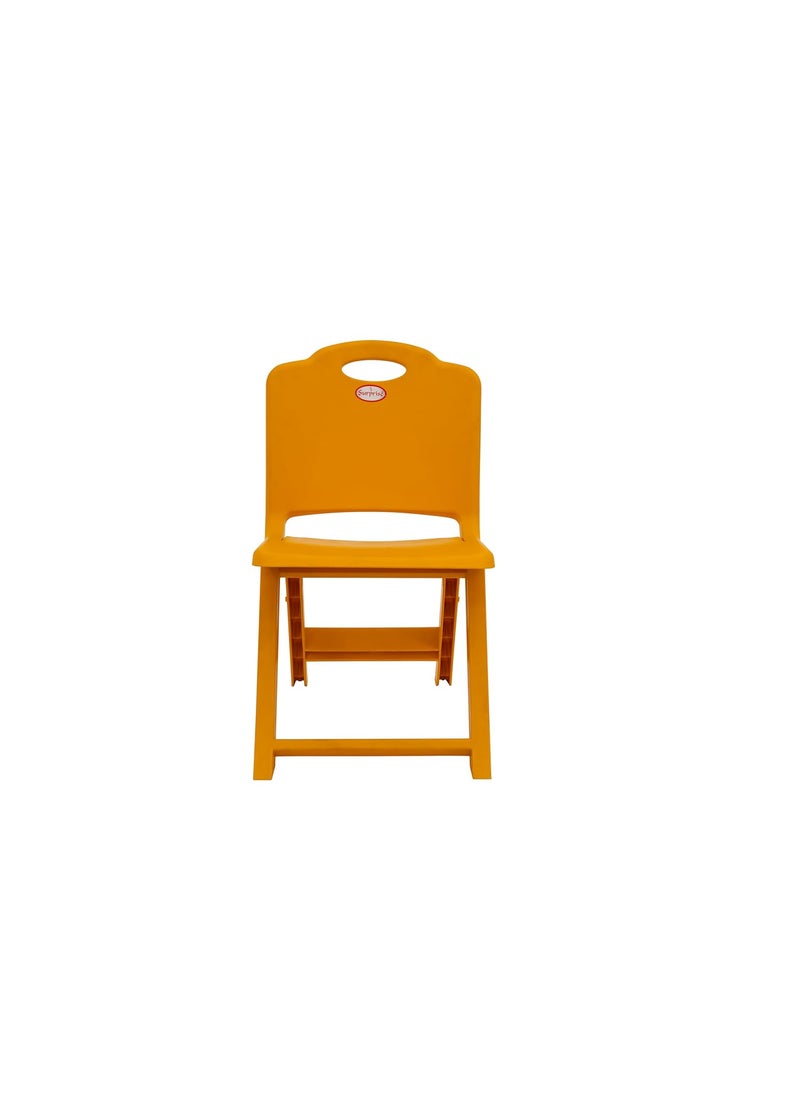 SURPRISE Surprise Kids Foldable Chair for Boys Girls SpaceSaving Portable Kids Study Chair Small Children Folding Chair for Playrooms Schools Daycares and Home Mango Yellow  - Image 2