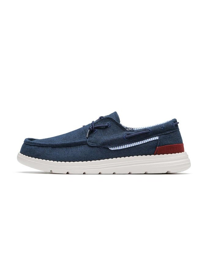 Bruno Marc Men's SBLS223M Slip-on Canvas Loafers Casual Boat Shoes, Navy, Size 14 - Image 2