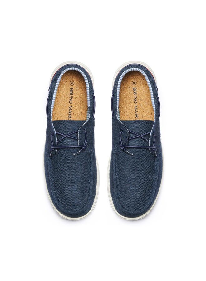 Bruno Marc Men's SBLS223M Slip-on Canvas Loafers Casual Boat Shoes, Navy, Size 14 - Image 3