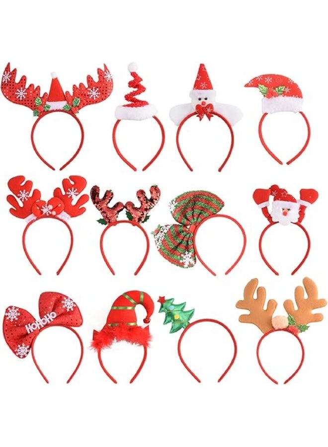 GOGOGO Holiday Headbands, 12 Piece - Image 1
