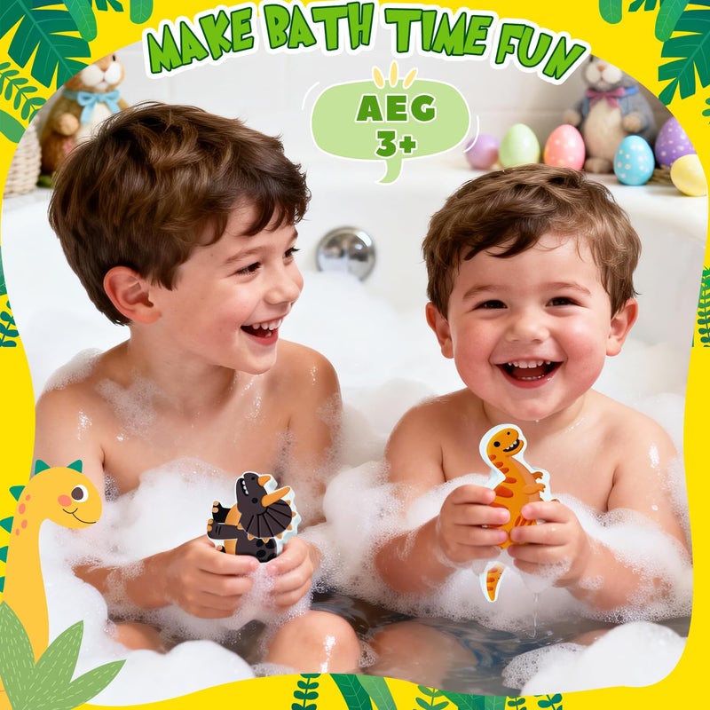 NEWFEIFAN Easter Bath Bombs for Kids, Dinosaur Bath Bomb Gifts for Boys u0026 Girls, 6 Pack Gentleu0026 Kids Friendly Handmade Bubble Fizzies, Ideal Easter Basket Stuffers u0026 Party Favors for Teen Children - Image 3